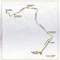 Procession route